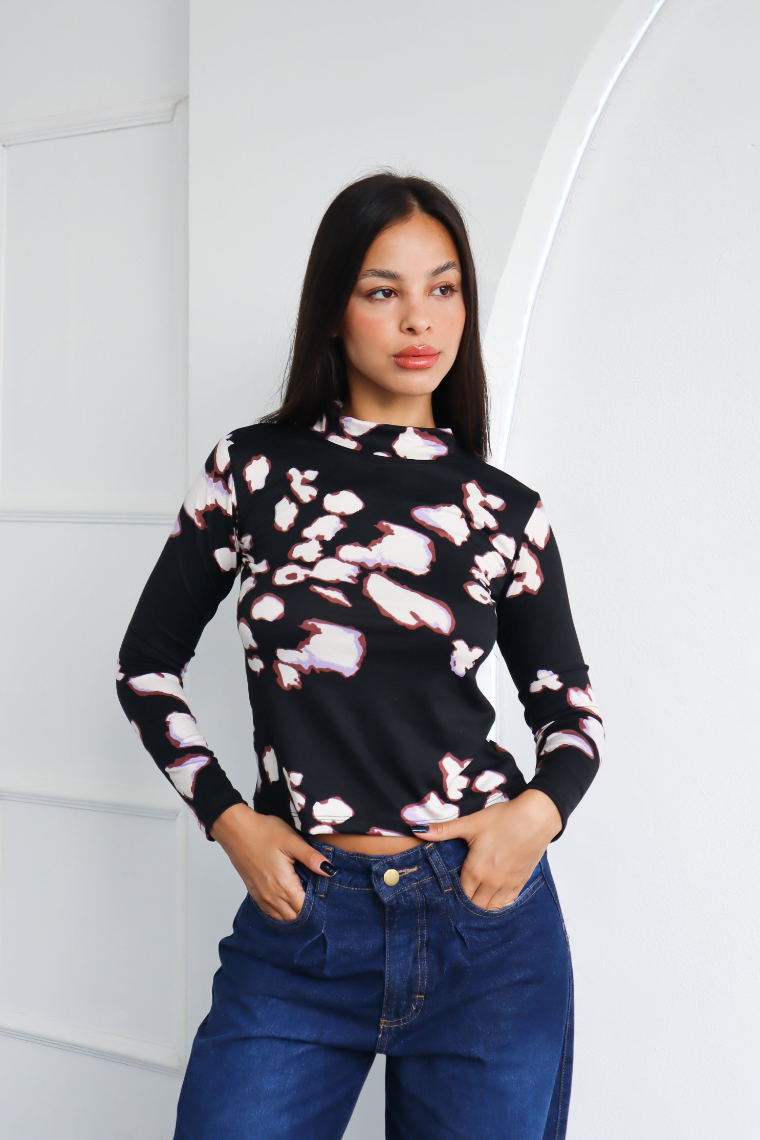 TOP CAMISETA ESTAMPADO "ROMINA" ART 039