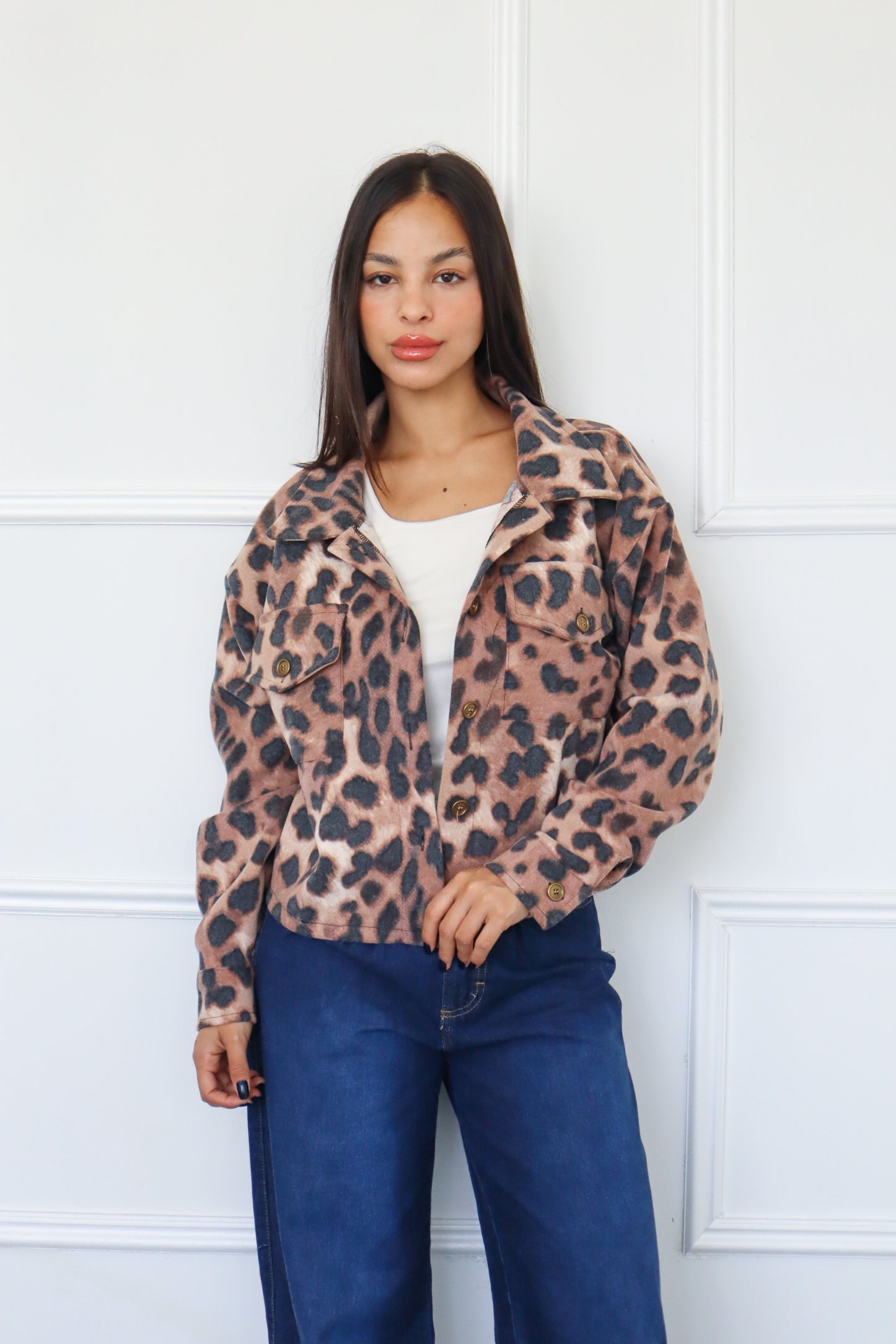 CAMISACO ANIMAL PRINT CORTO