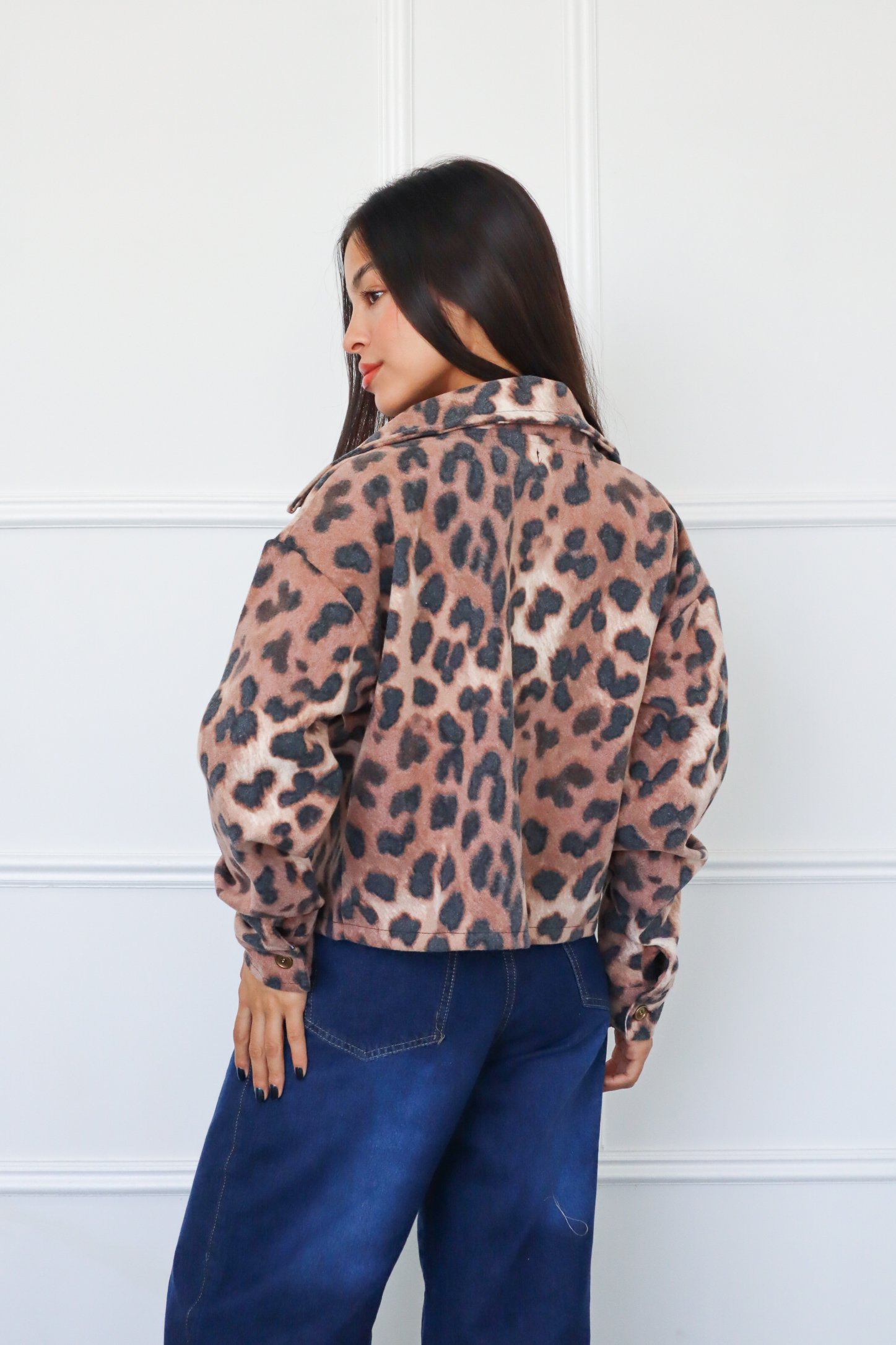 CAMISACO ANIMAL PRINT CORTO