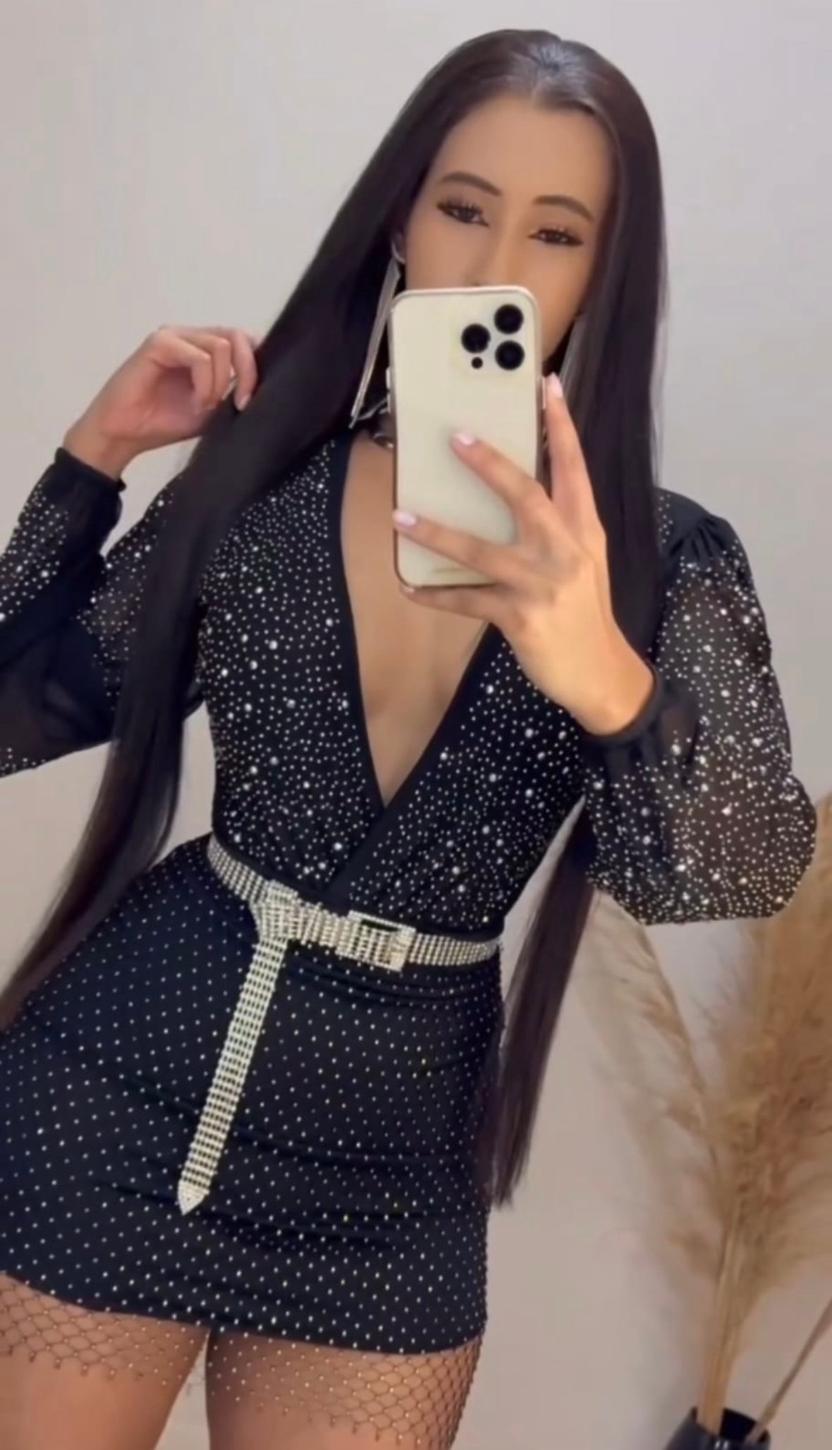 BODY TUL MANGA LARGA