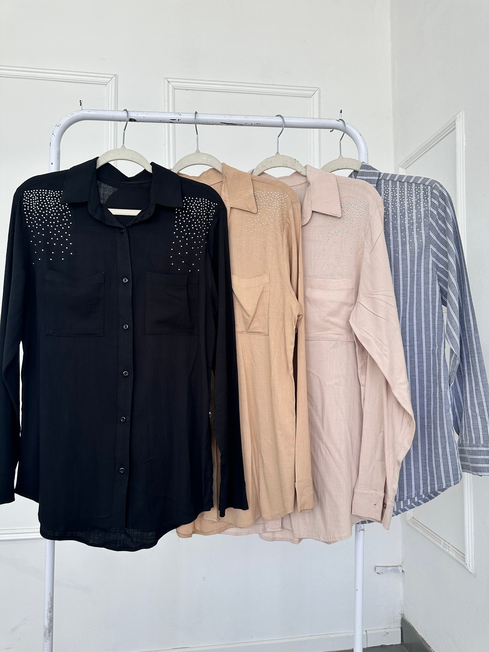 CAMISAS LARGAS CON BRILLO