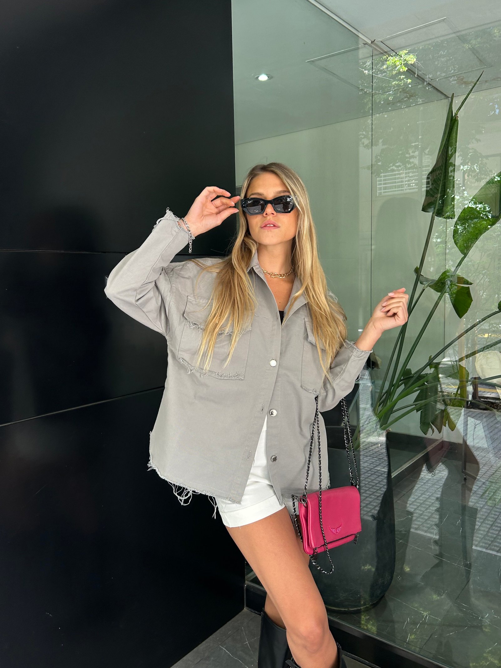 CAMISACO GRIS DEFLECADO