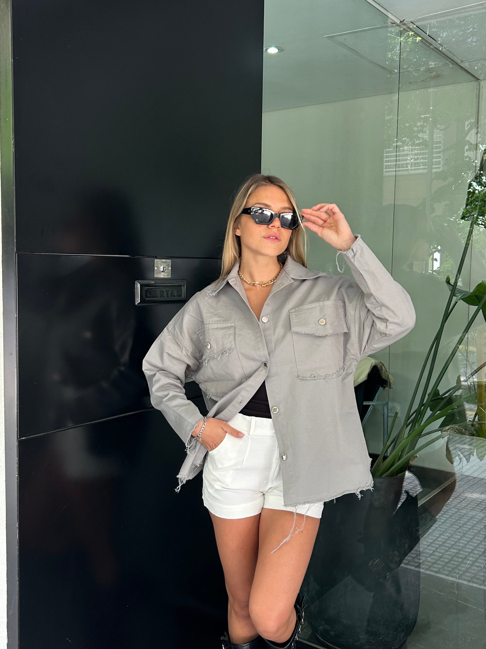 CAMISACO GRIS DEFLECADO