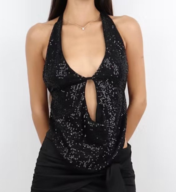 TOP LENTEJUELAS GOTA