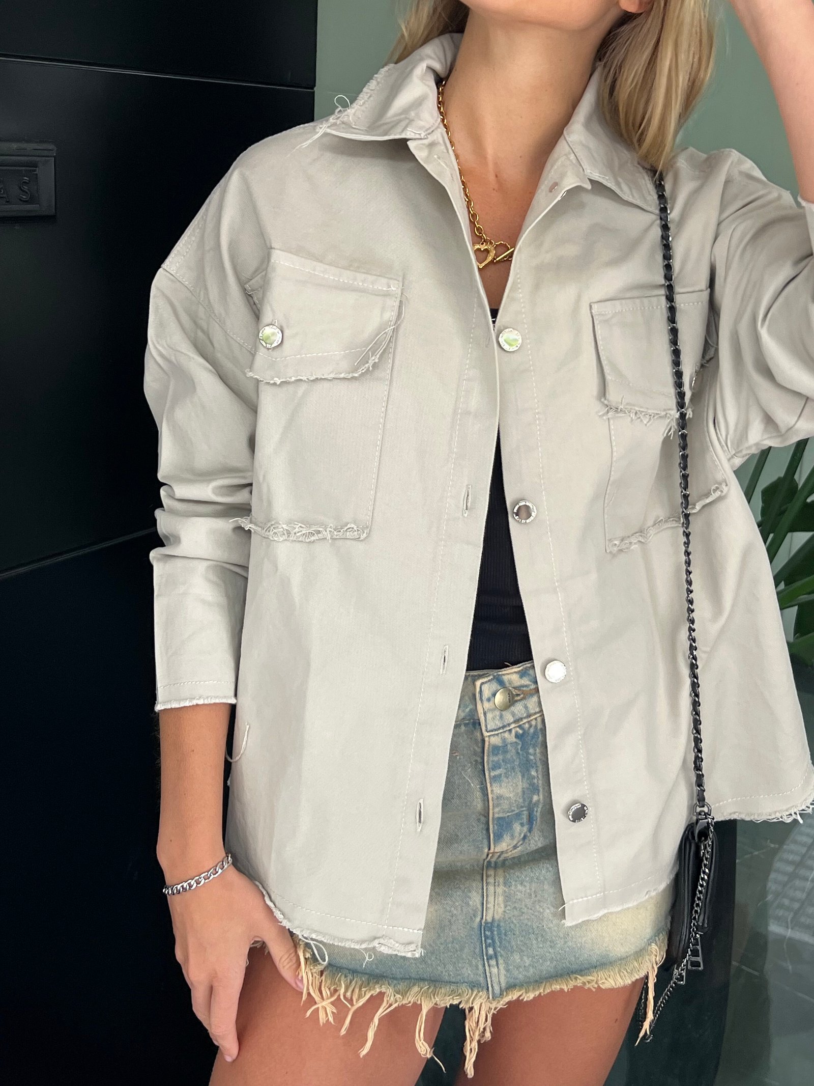 CAMISACO MARFIL DEFLECADO