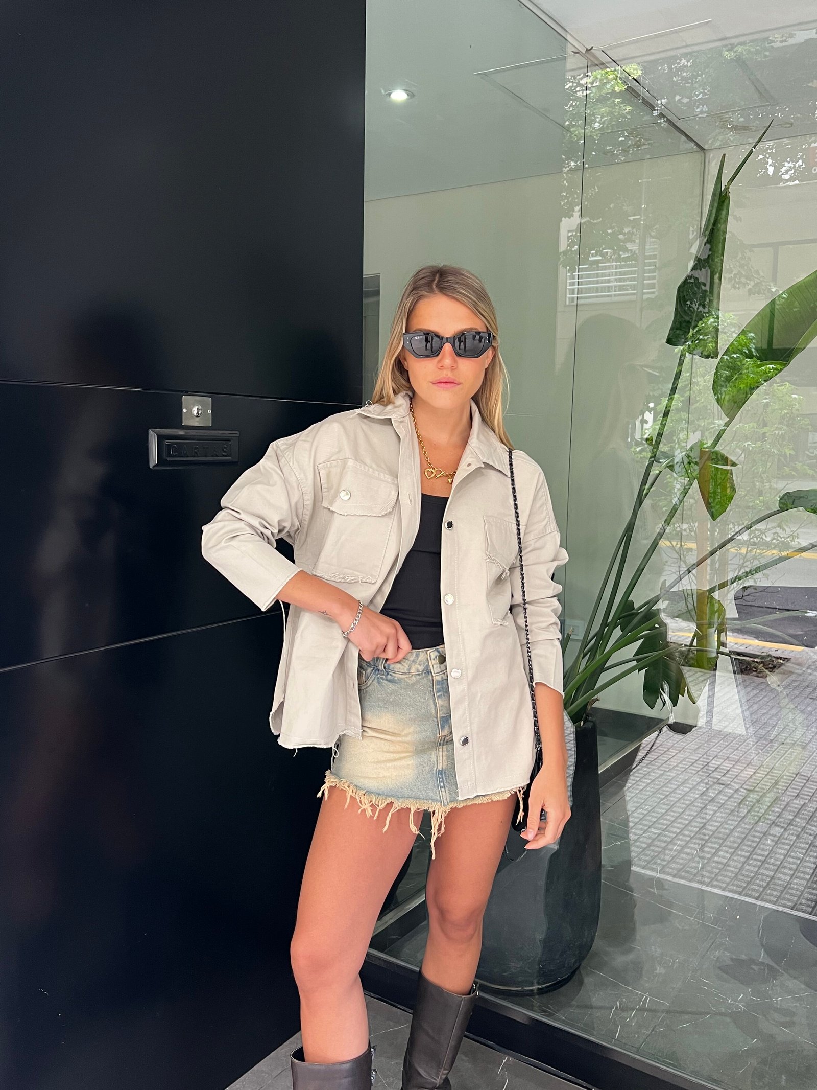 CAMISACO MARFIL DEFLECADO