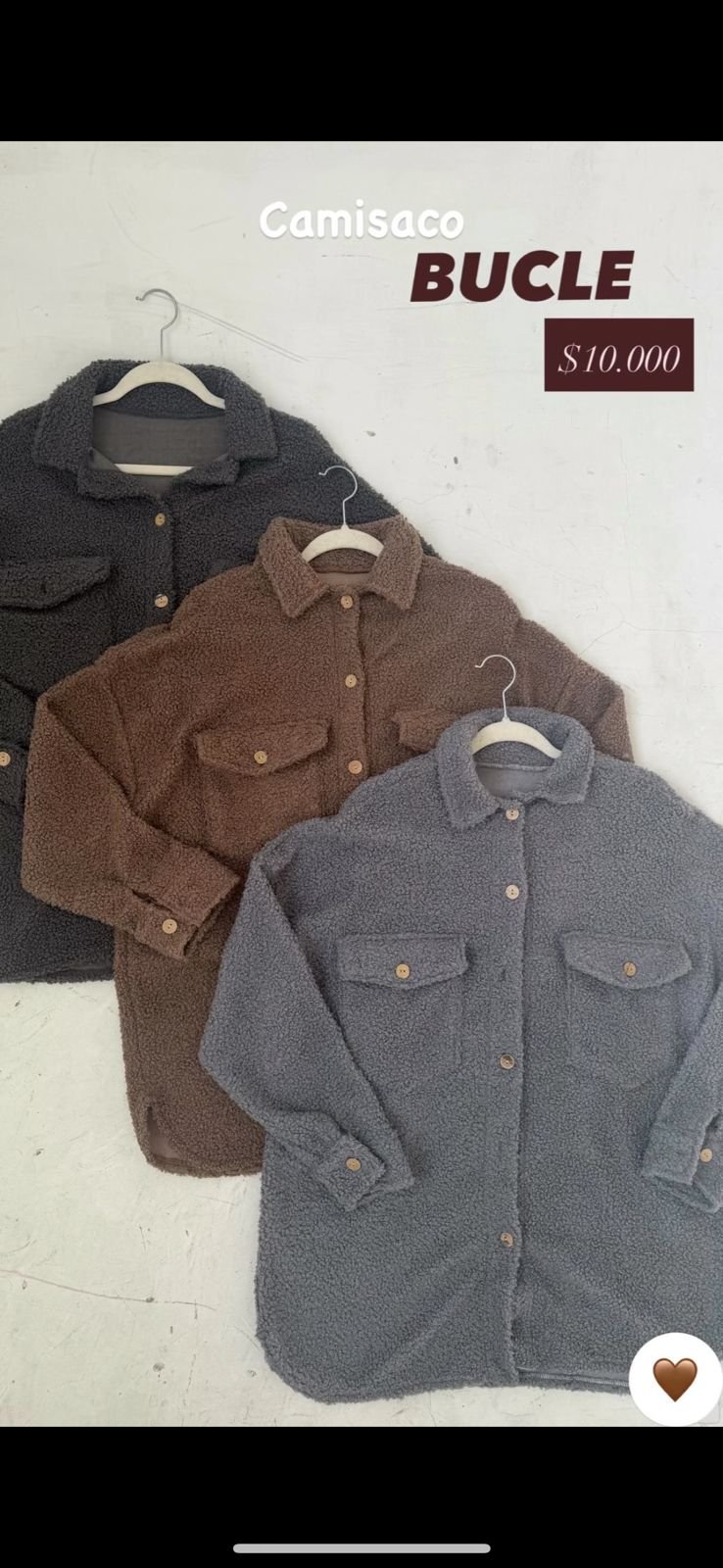 CAMISACO CORDERITO LARGO