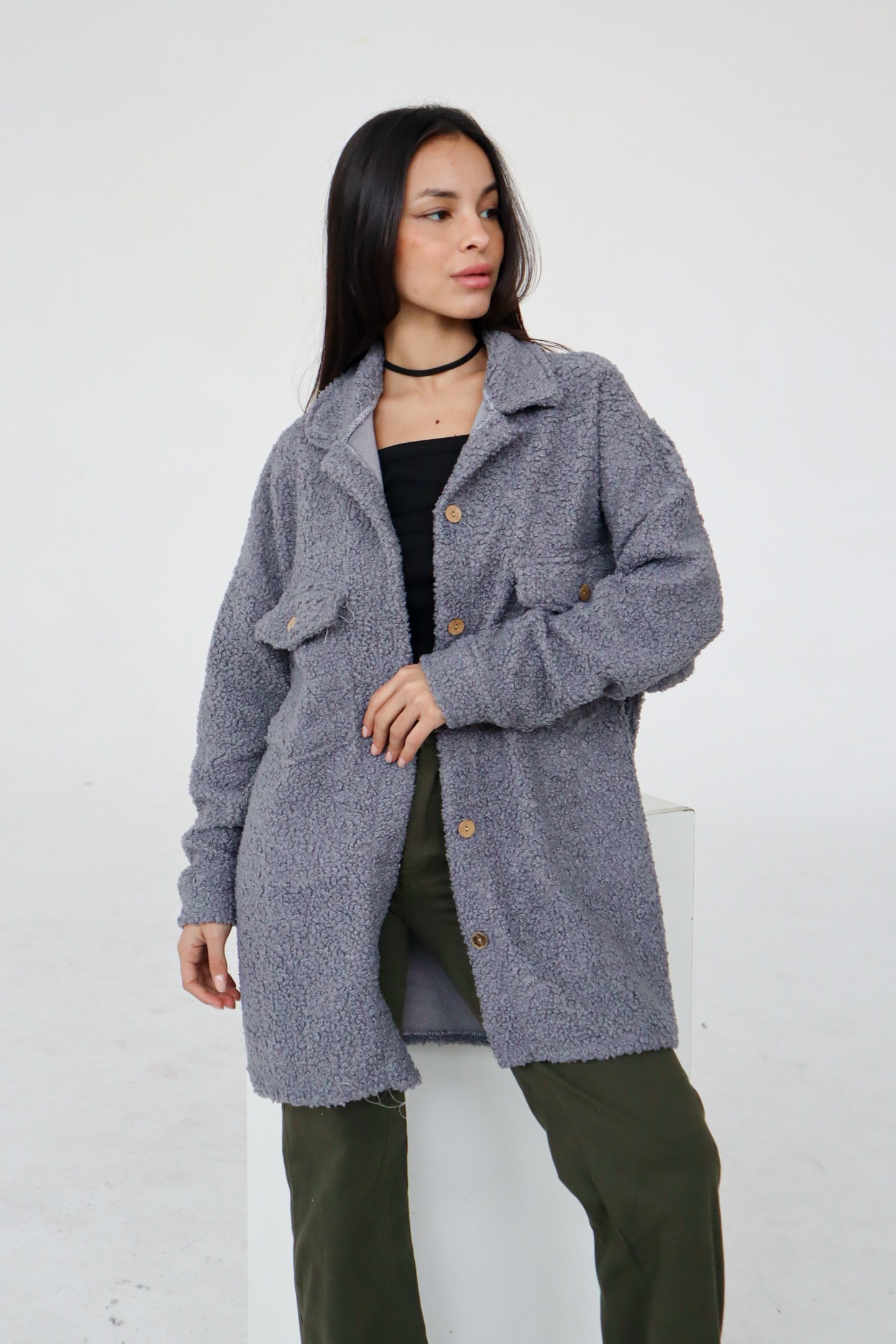 CAMISACO CORDERITO LARGO