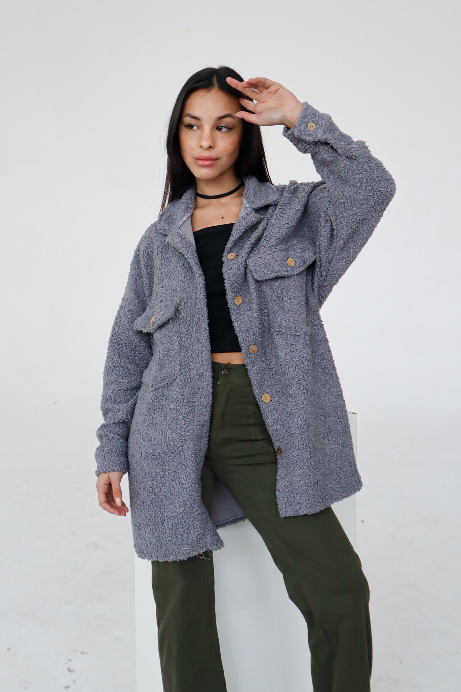 CAMISACO CORDERITO LARGO