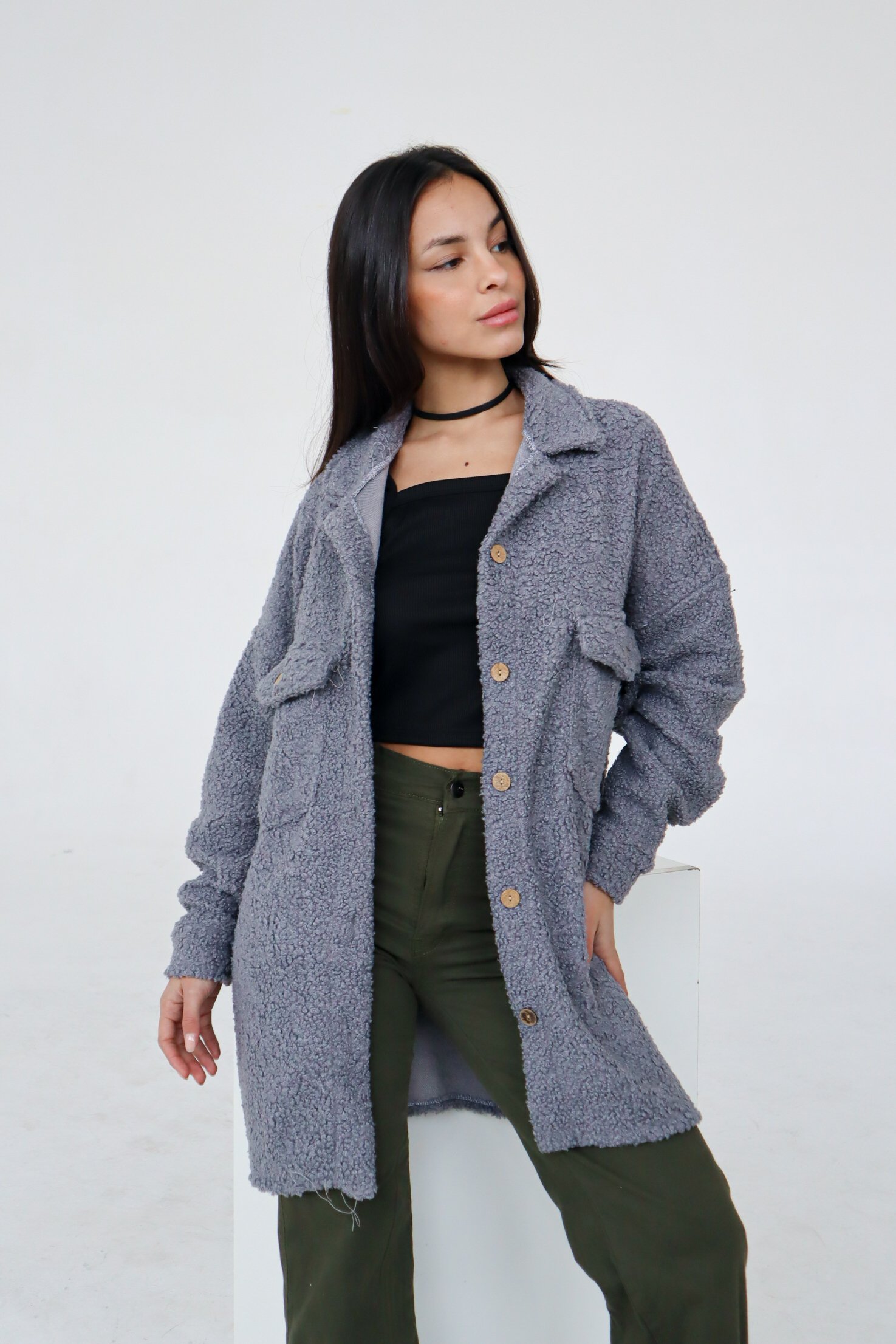 CAMISACO CORDERITO LARGO