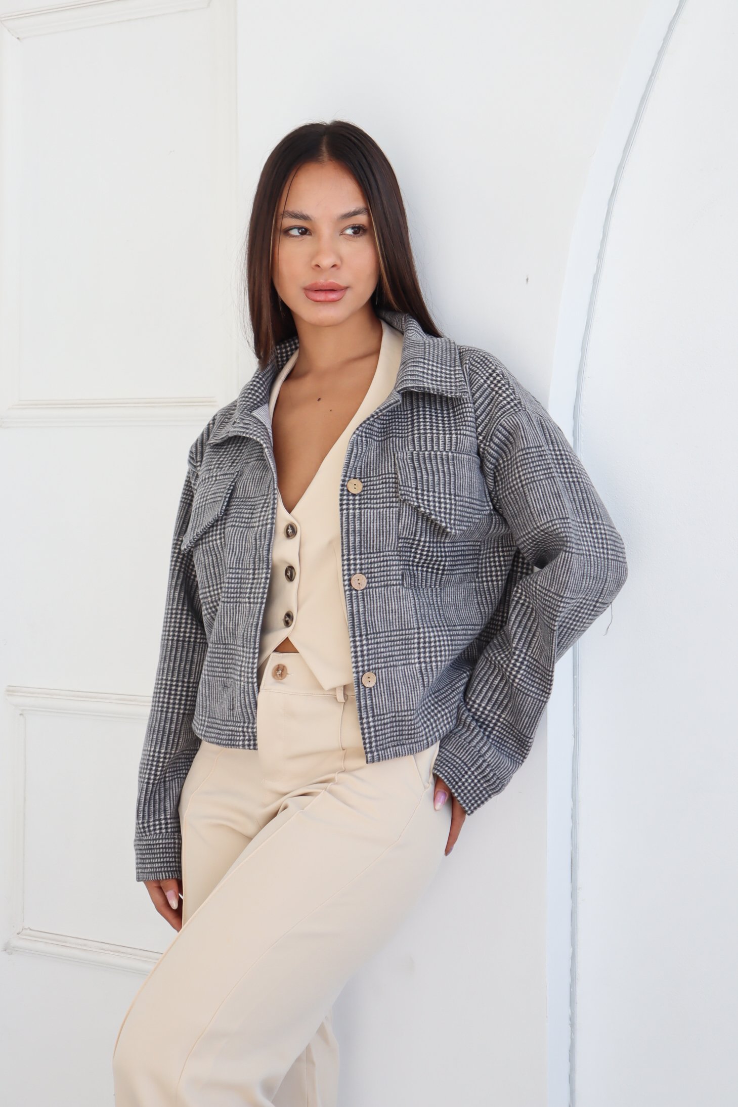 IMG_1970 CAMISACO PAÑO ESCOCES CORTO