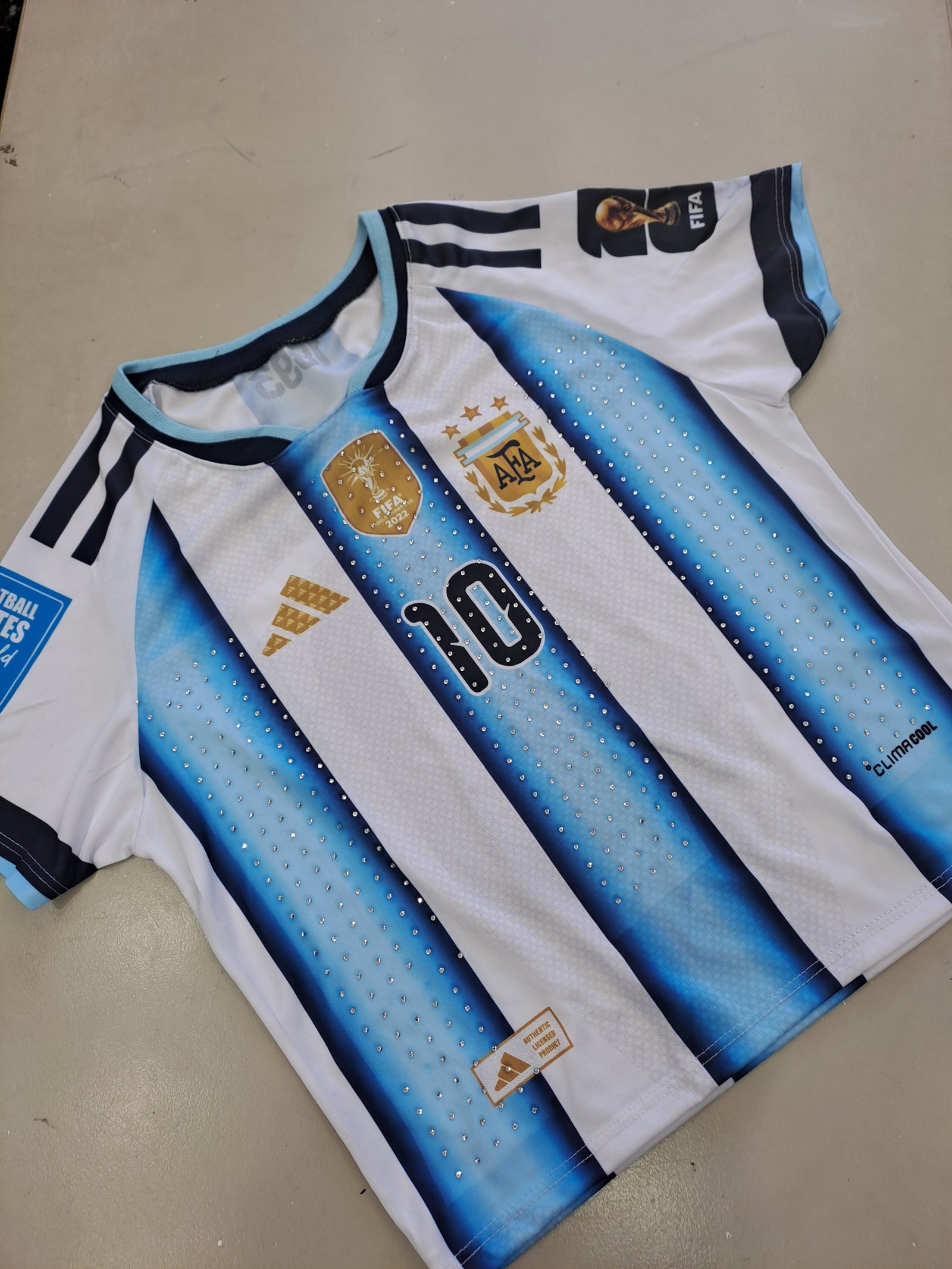 CAMISACO CON BRILLOS NEGRO