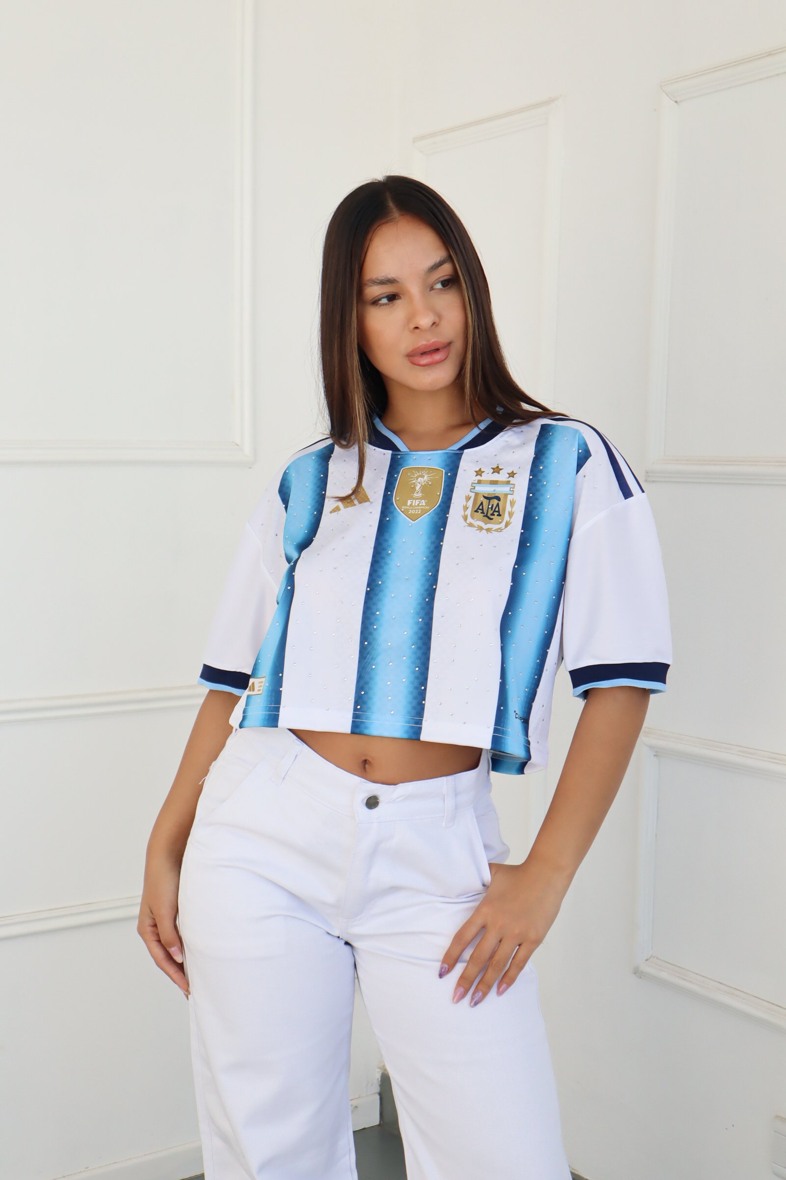 TOP DAMA ARGENTINA CON BRILLO