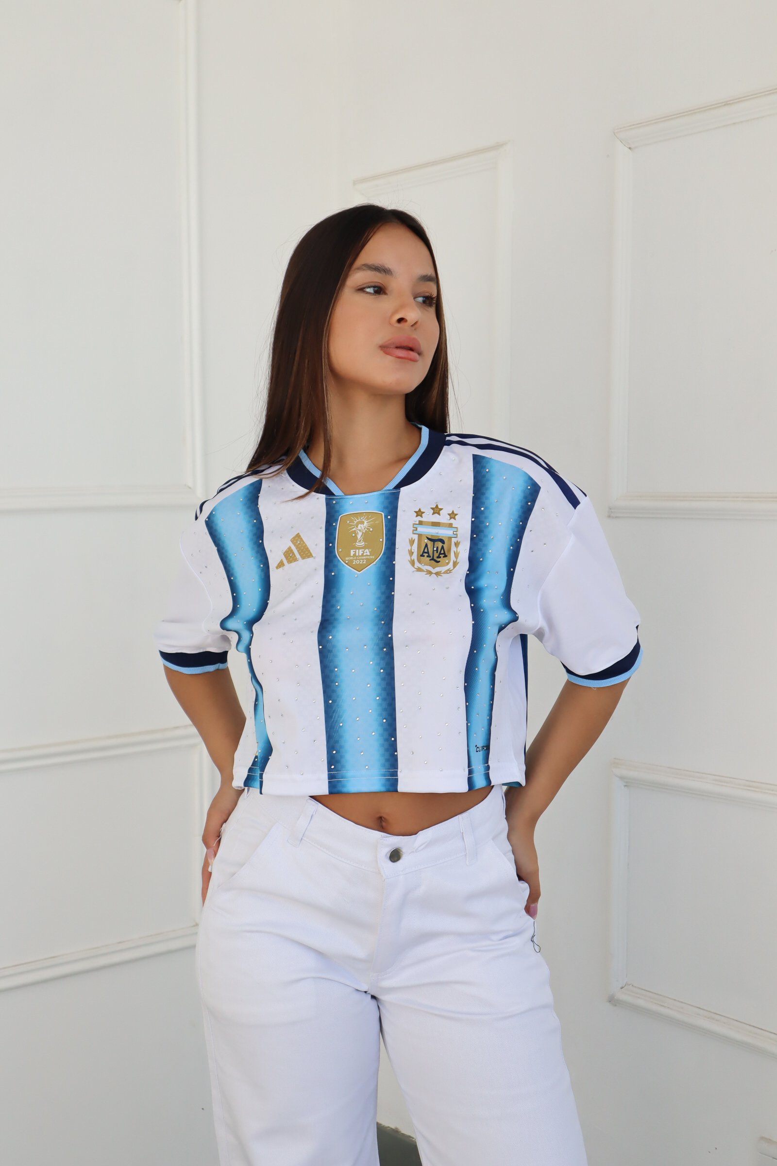 TOP DAMA ARGENTINA CON BRILLO