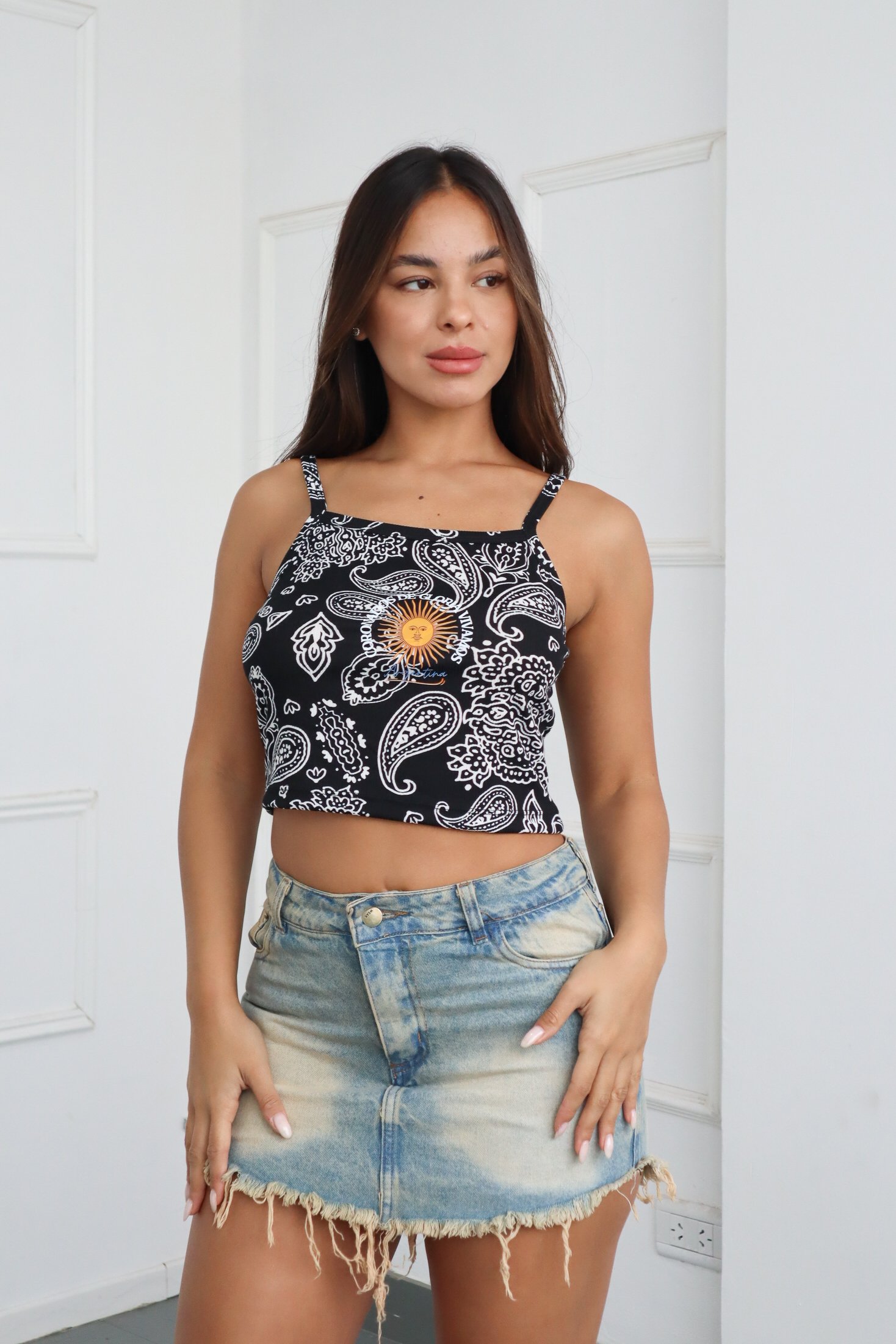 SHORT POLLERA ÓXIDO RIGIDO