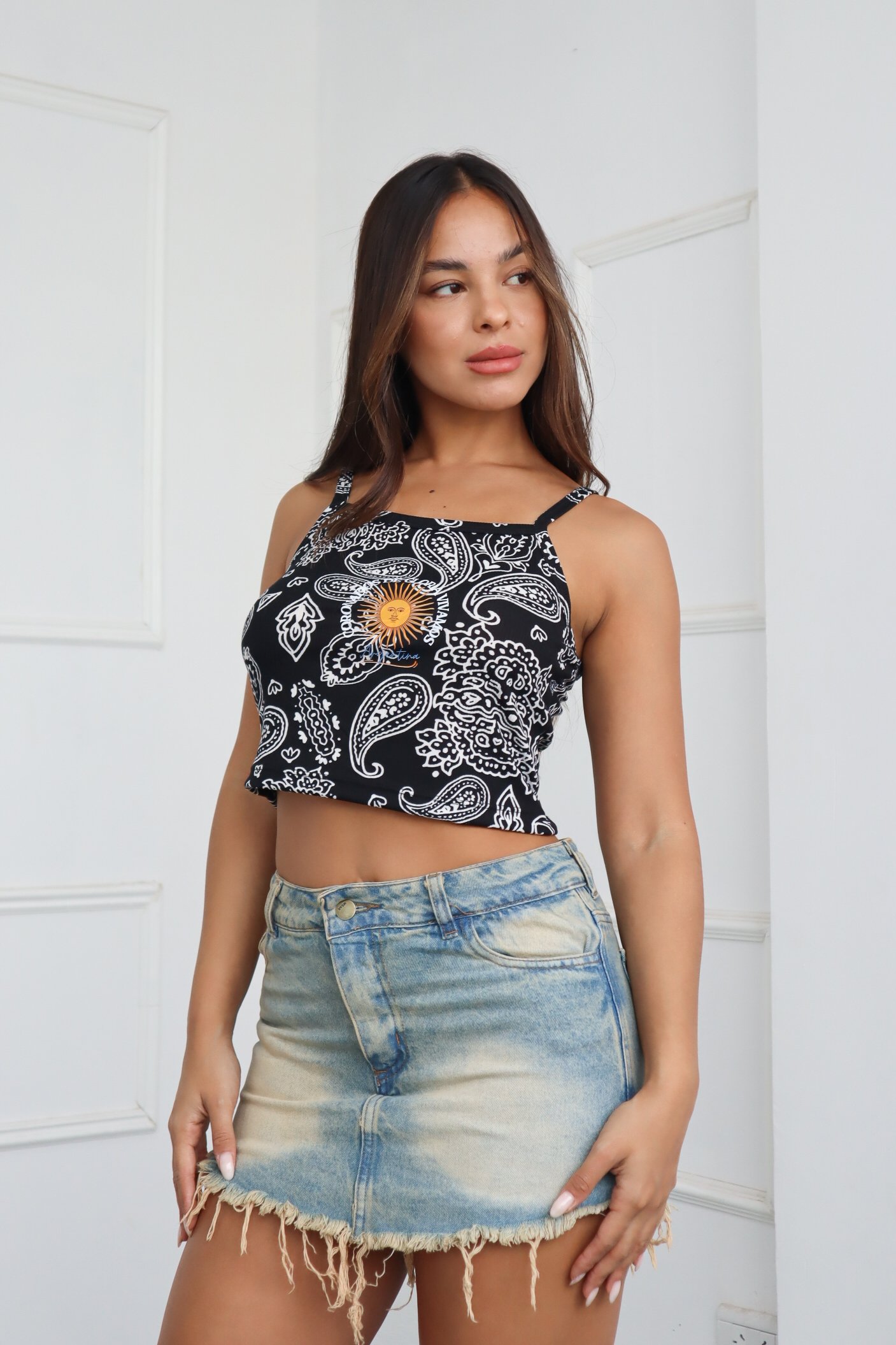 SHORT POLLERA ÓXIDO RIGIDO