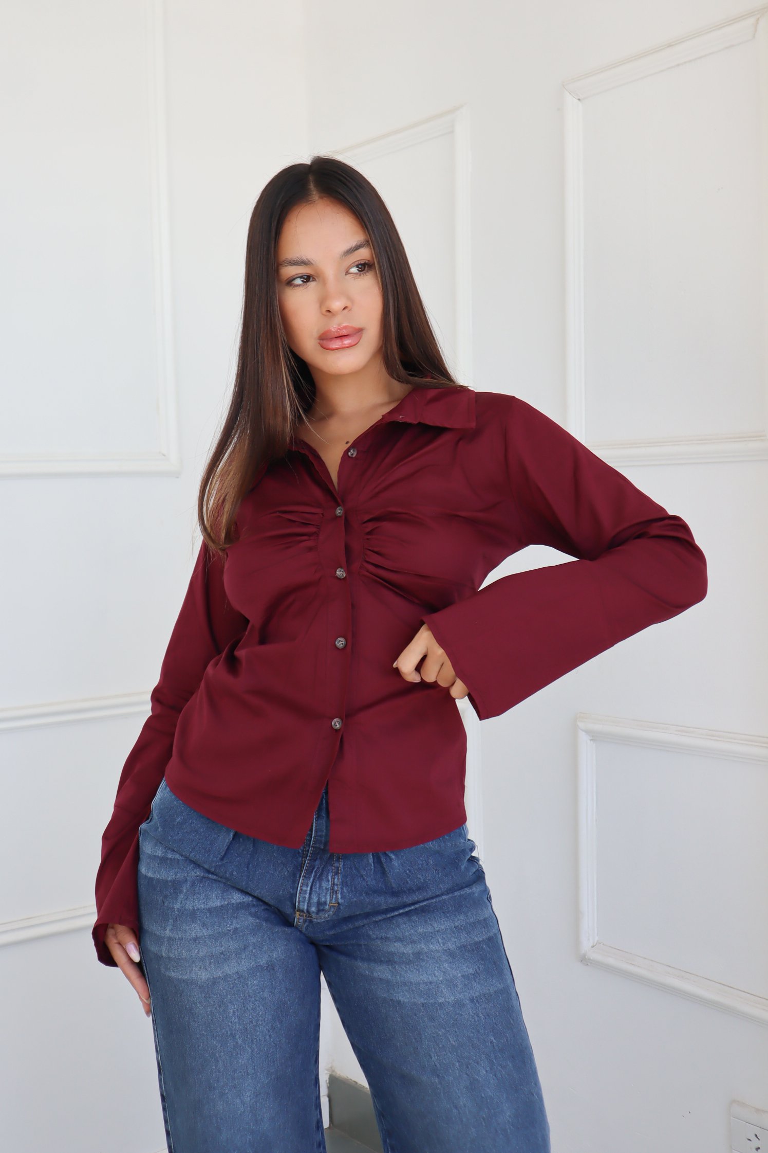 CAMISA CORSET ELASTIZADO