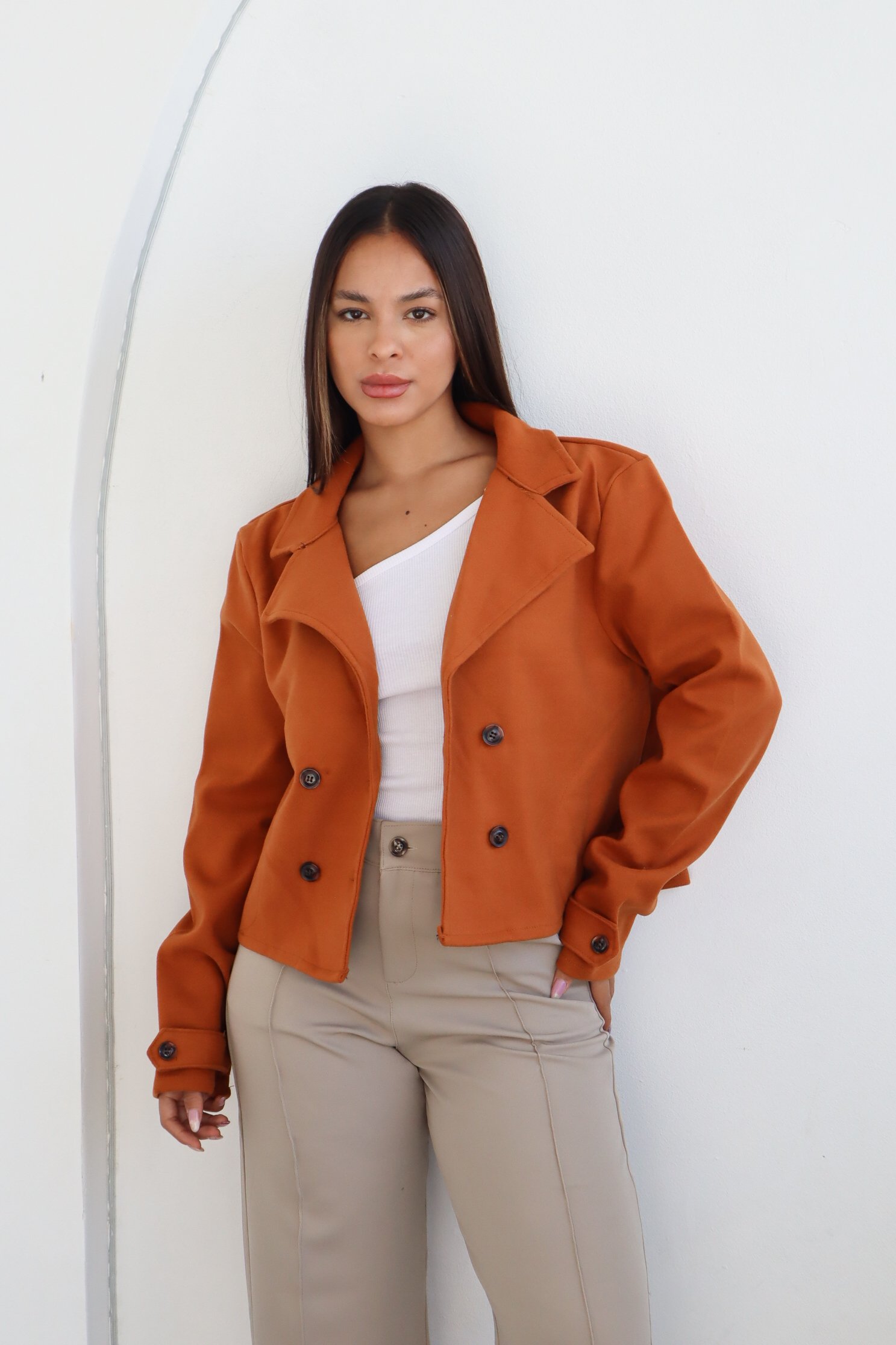 SACO TRENCH DE PAÑO