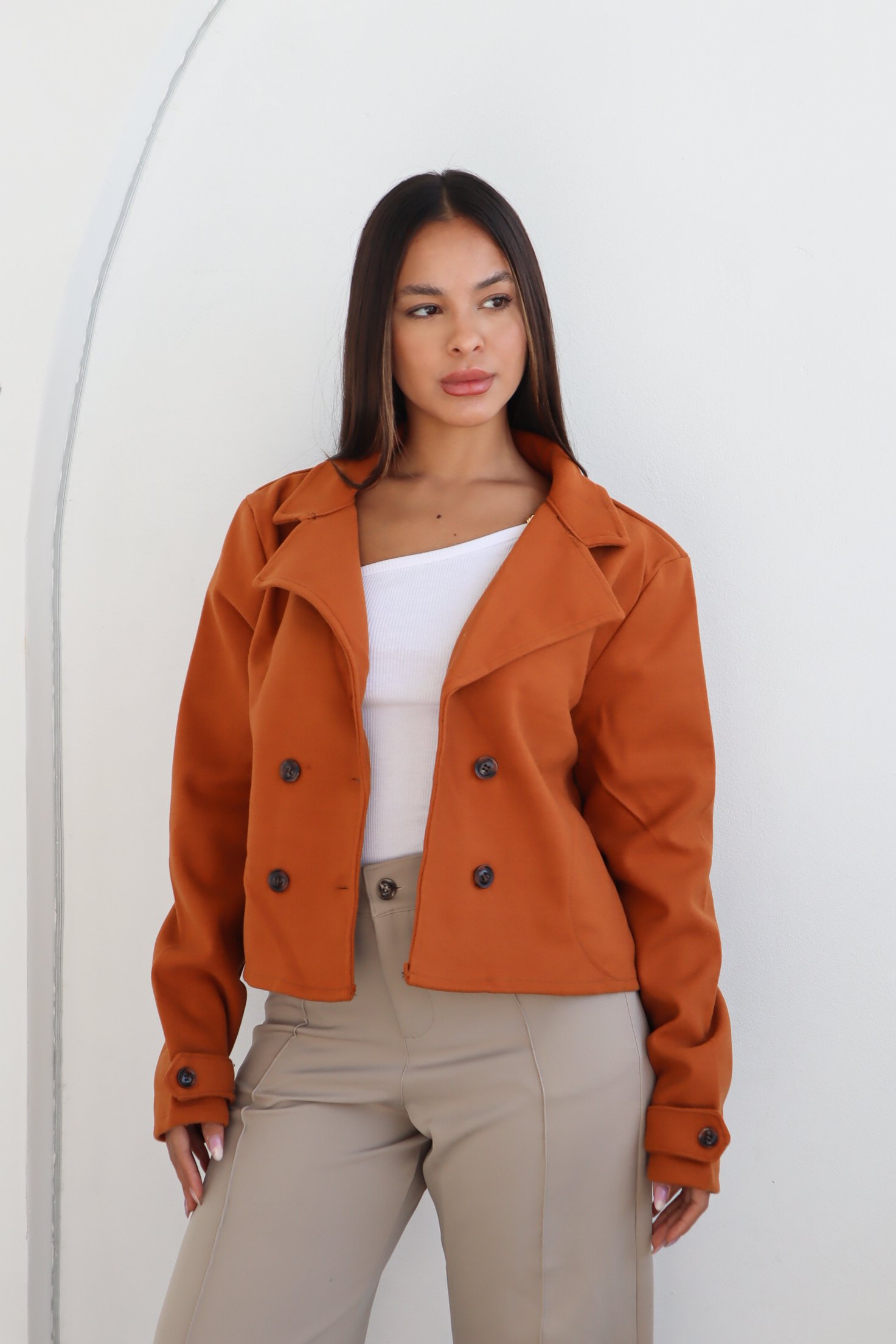 SACO TRENCH DE PAÑO