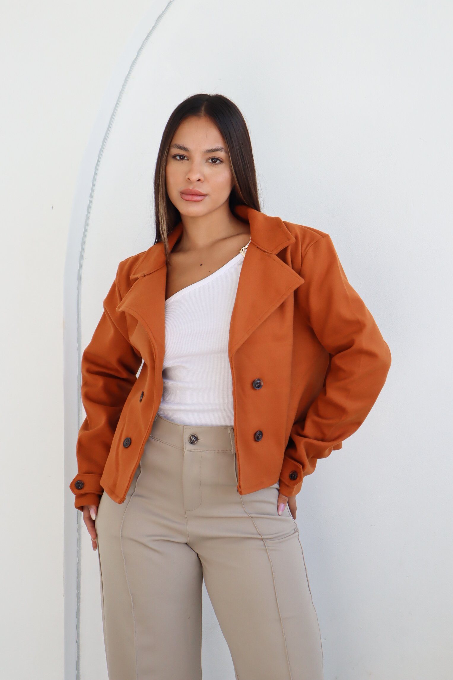 SACO TRENCH DE PAÑO