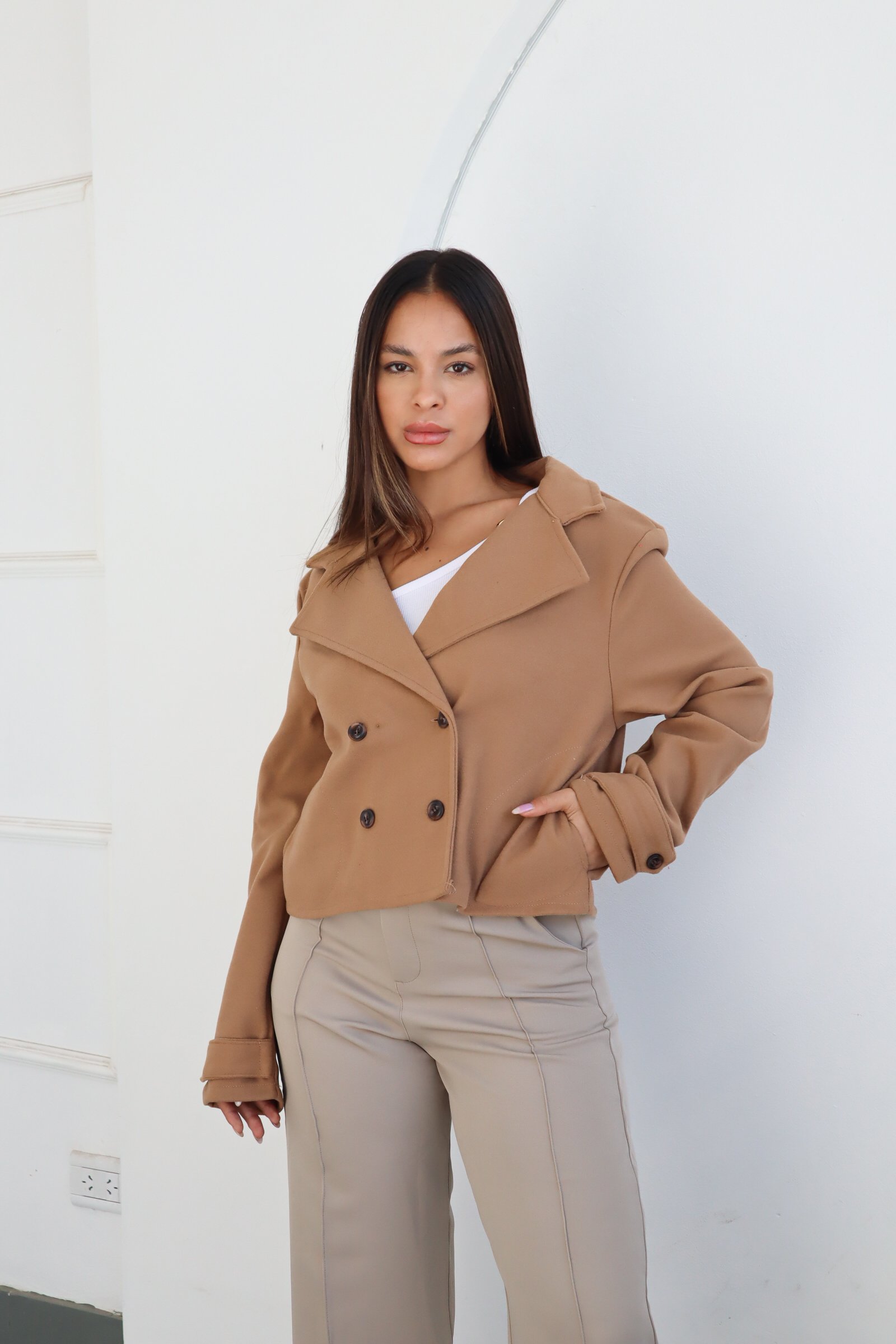 SACO TRENCH DE PAÑO