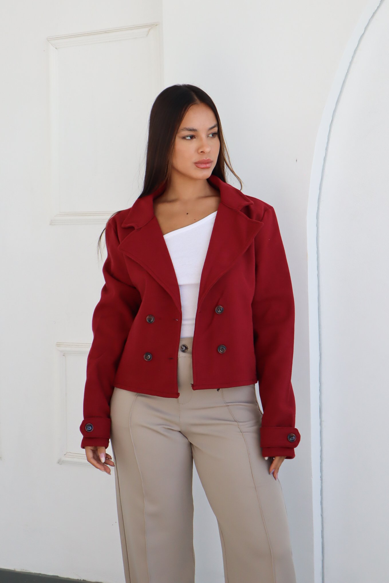 SACO TRENCH DE PAÑO