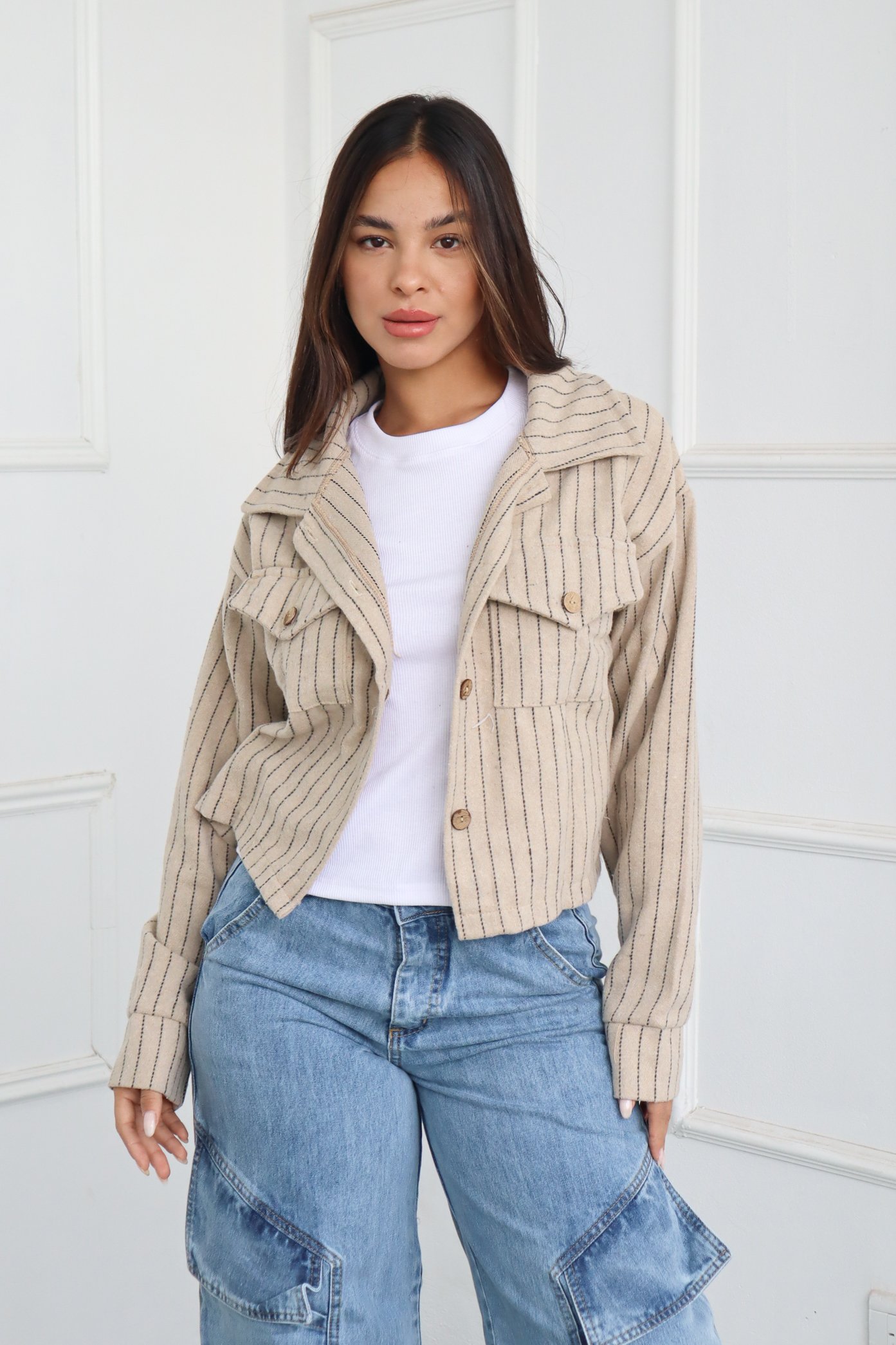 CAMPERA RAYADA SOL DE MAYO BORDADO