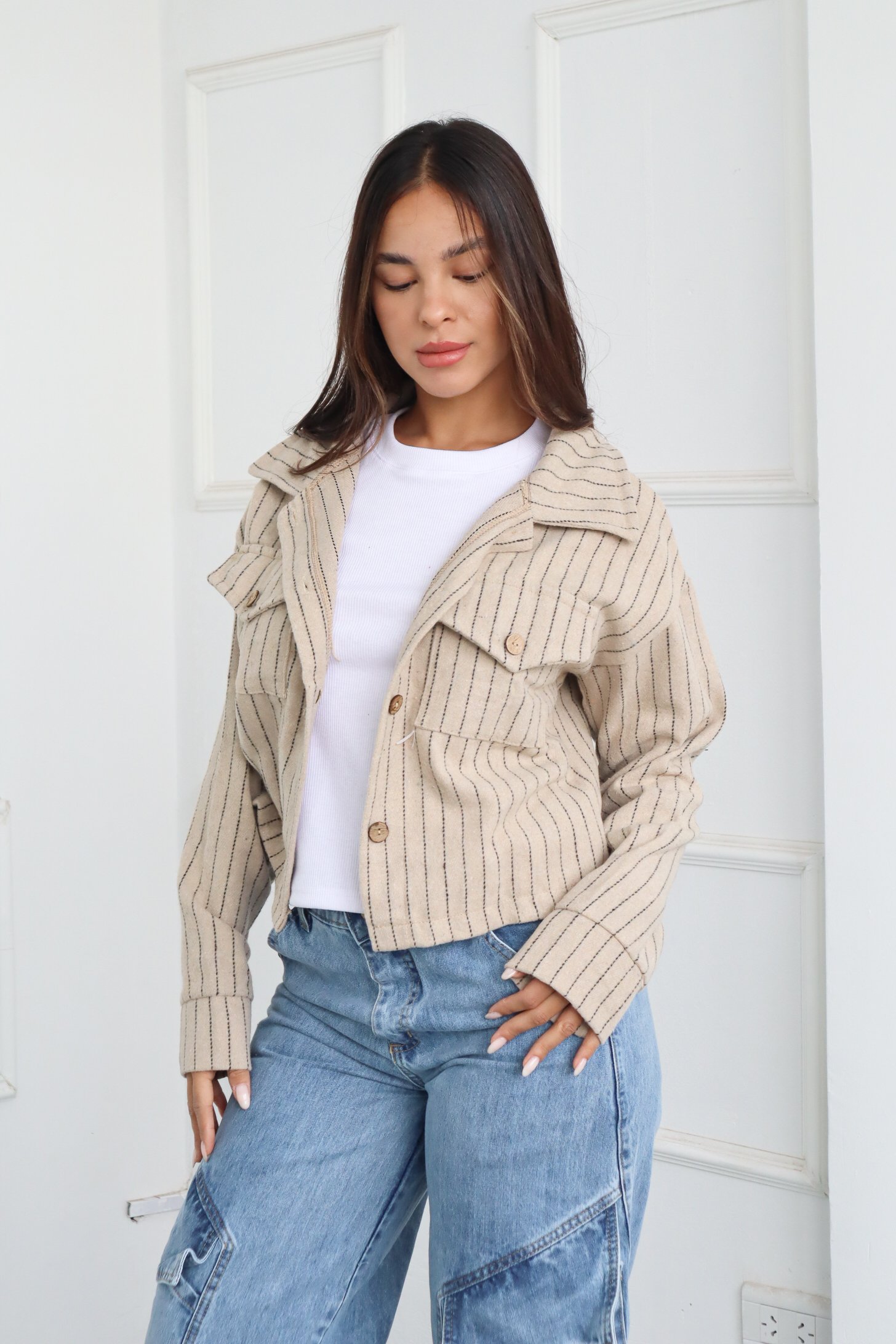 CAMPERA RAYADA SOL DE MAYO BORDADO