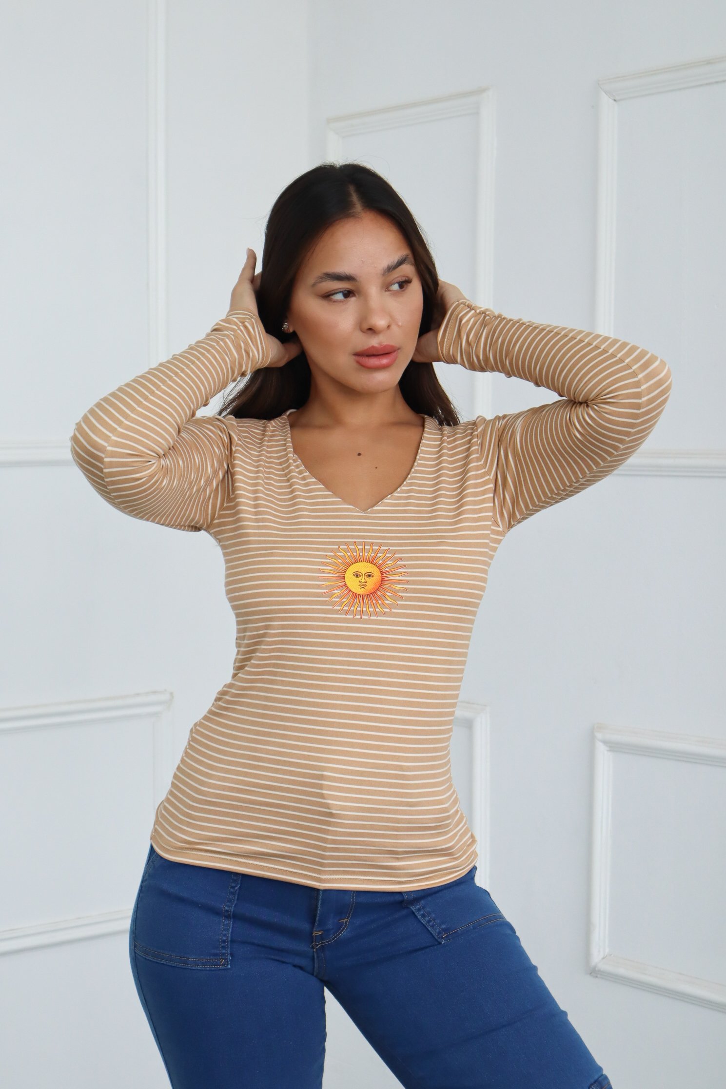 CAMISETA MANGA LARGA ESTAMPADO ARGENTINA