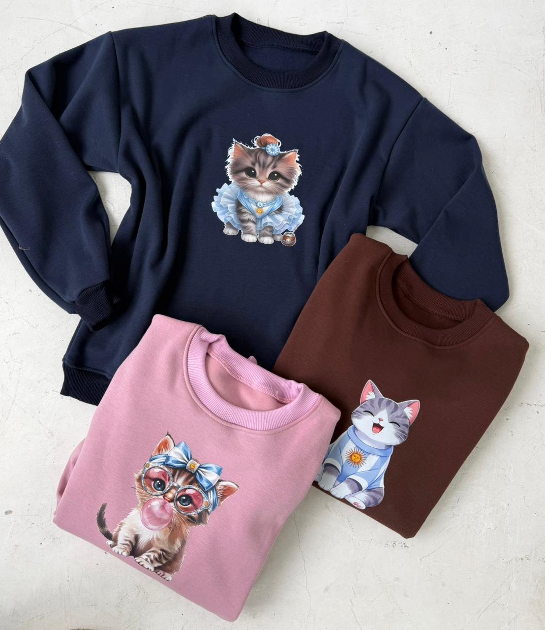 BUZO DE FRIZA ESTAMPADOS perritos o gatitos argentina