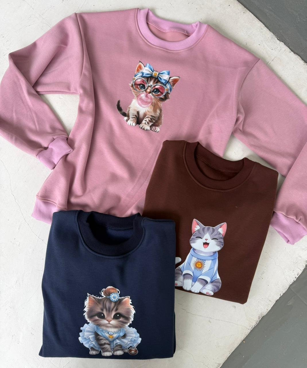 BUZO DE FRIZA ESTAMPADOS perritos o gatitos argentina