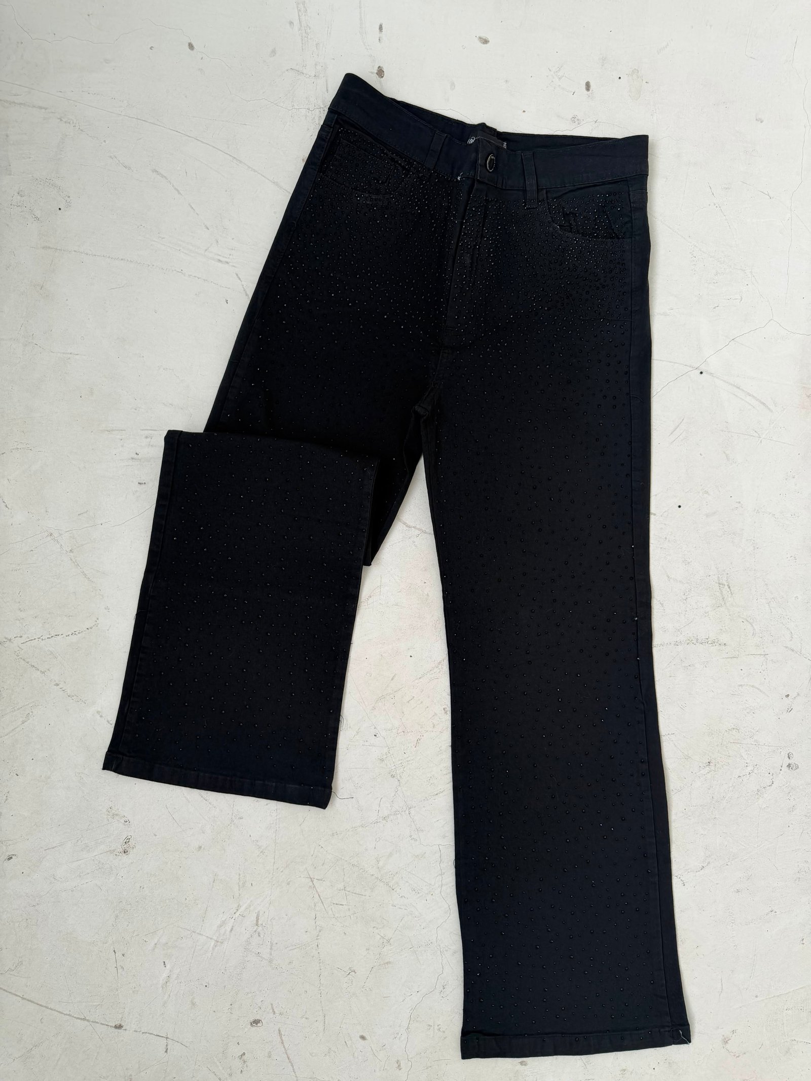 710004dd-3fe4-4fe4-bc88-d78db5922789 WIDE LEG NEGRO ELASTIZADO CON BRILLOS NEGROS