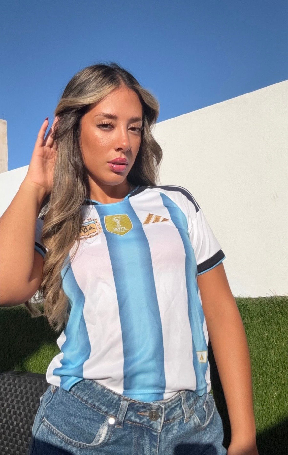 TOP DAMA ARGENTINA BORDADO