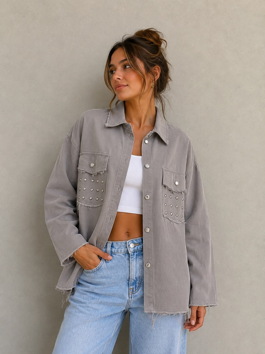 CAMISACOS CON TACHAS