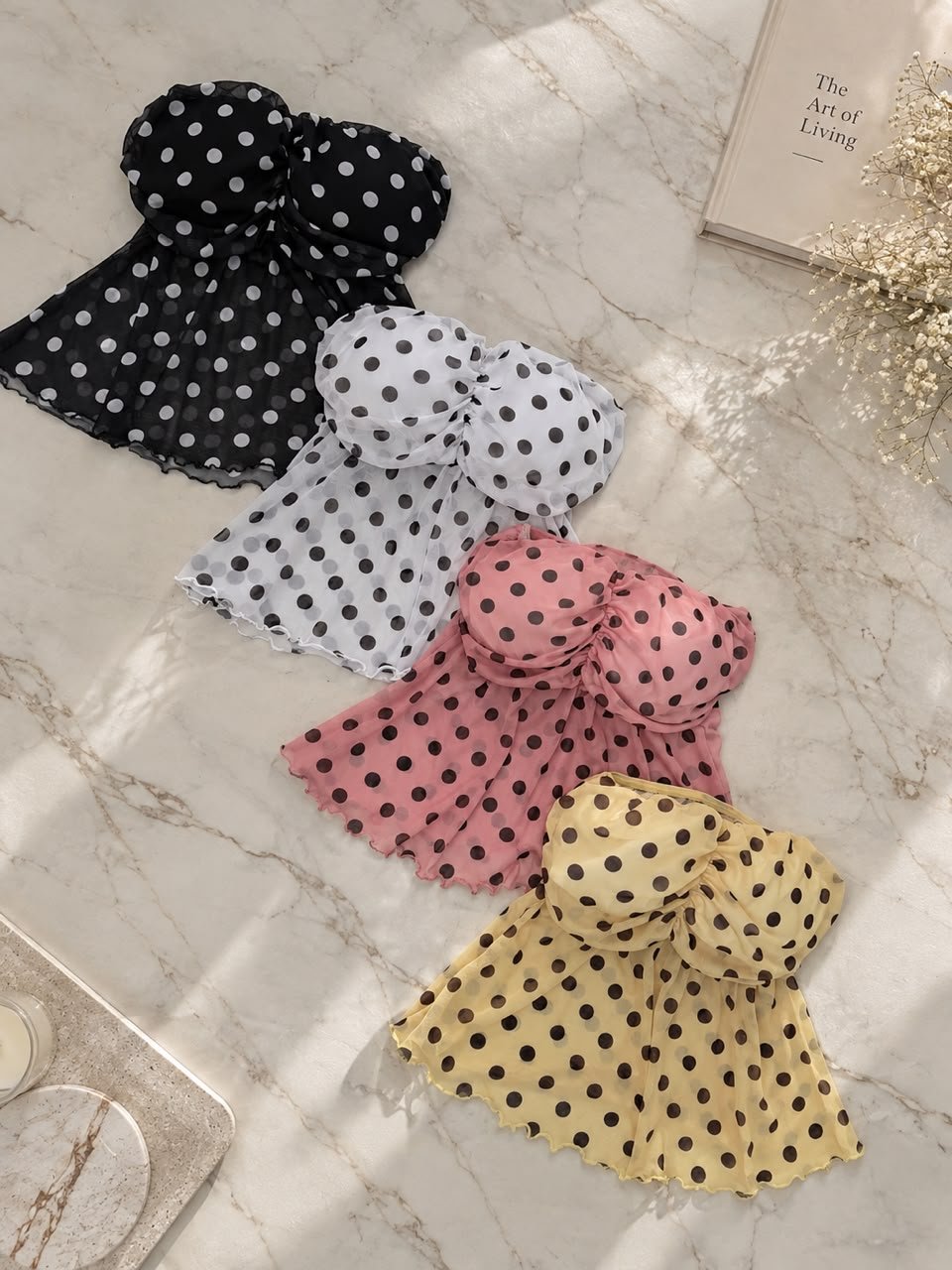 BLUSA VOLADO LUNARES