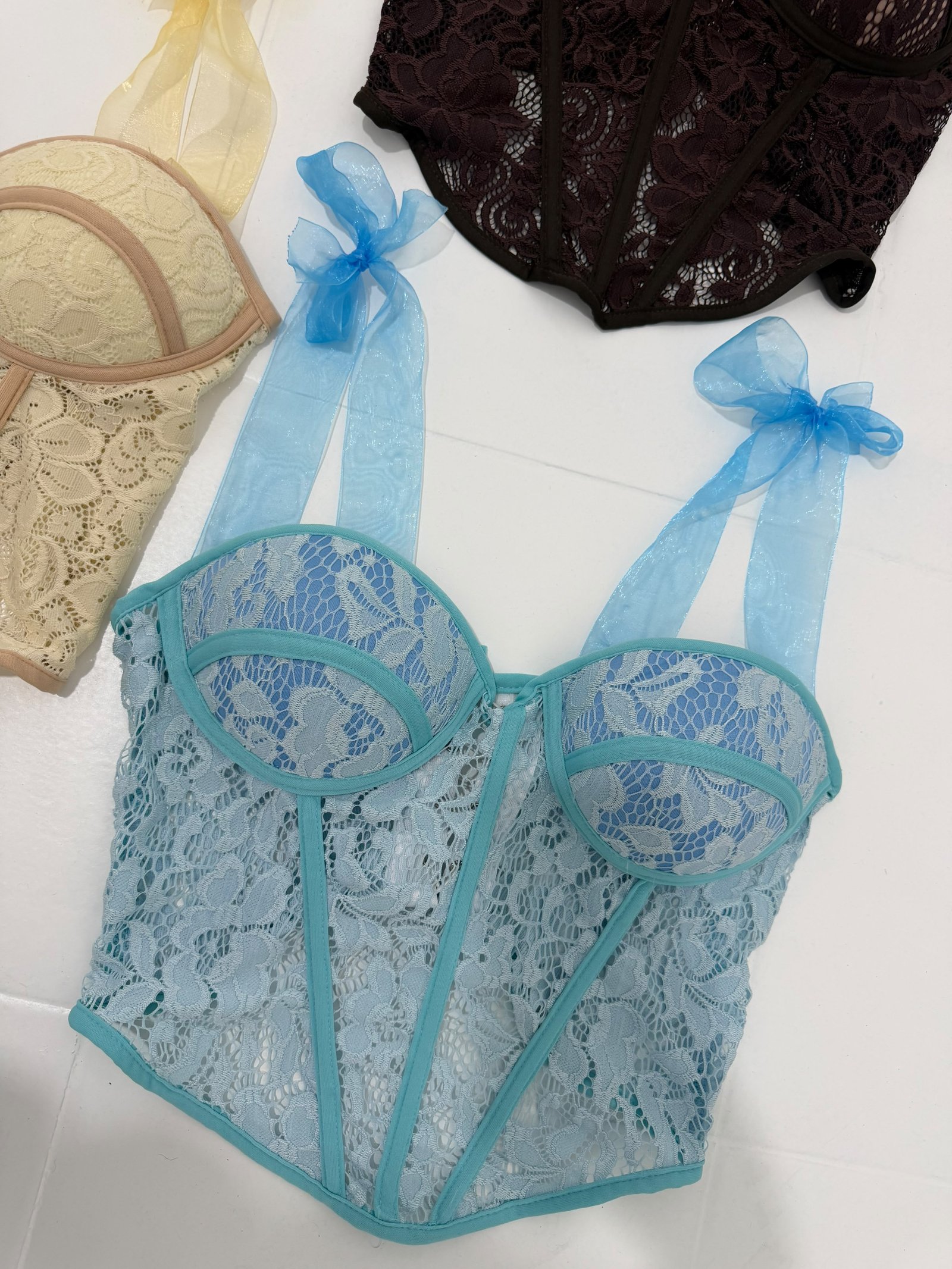 CORSET ENCAJE LISTON